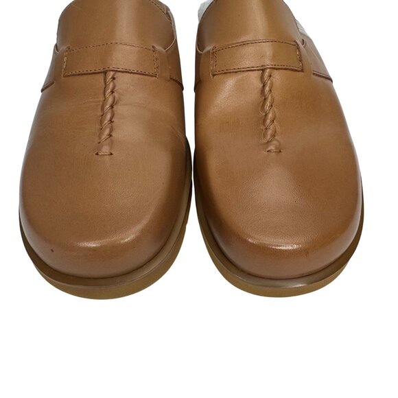 Vintage Worthington‎ Tan Leather Slip-On Mules Small Heel Women's Size 8M - Picture 4 of 11